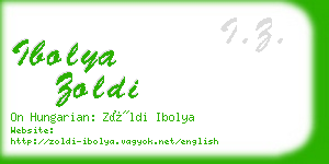 ibolya zoldi business card